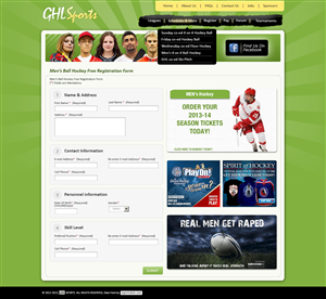 Web Design by Sunrise It Care for GHL Sports Ltd | Design: #2353949