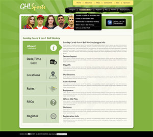 Web Design by Sunrise It Care for GHL Sports Ltd | Design: #2353962
