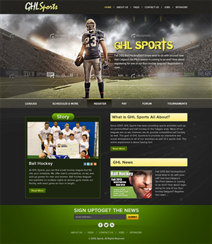 Web-Design von Mayank Patel für GHL Sports Ltd | Design: #2349070