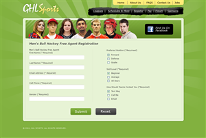 Web-Design von webxvision für GHL Sports Ltd | Design: #2355957