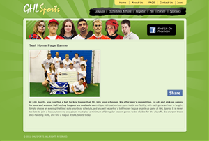 Web-Design von webxvision für GHL Sports Ltd | Design: #2355959