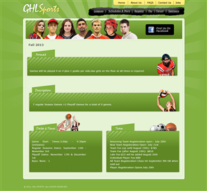 Diseño Web por webxvision para GHL Sports Ltd | Diseño #2365118