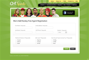 Web-Design von pb für GHL Sports Ltd | Design: #2377627
