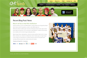 Web-Design von pb für GHL Sports Ltd | Design: #2377636