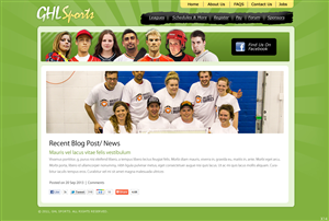 Web-Design von pb für GHL Sports Ltd | Design: #2433584