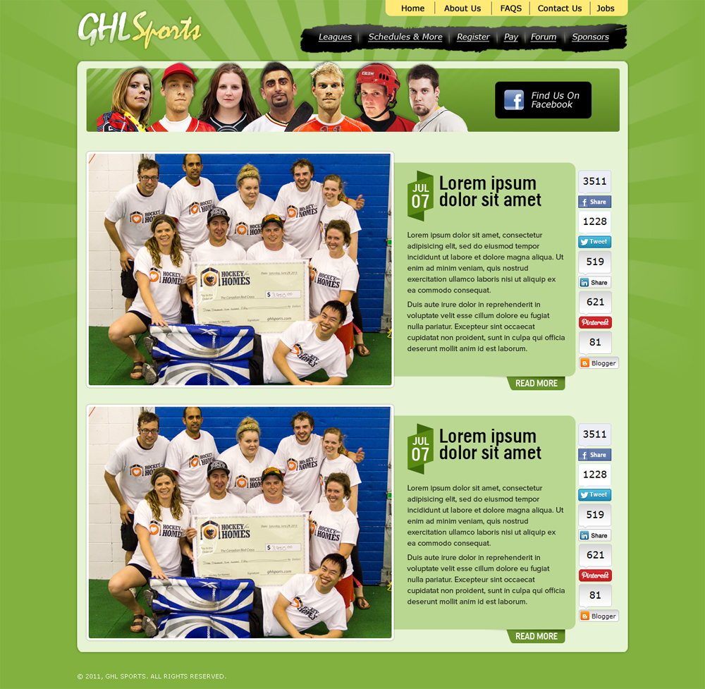 Web Design by ShreejiAkshar for GHL Sports Ltd | Design #2376500