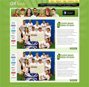 Web-Design von ShreejiAkshar für GHL Sports Ltd | Design: #2376507