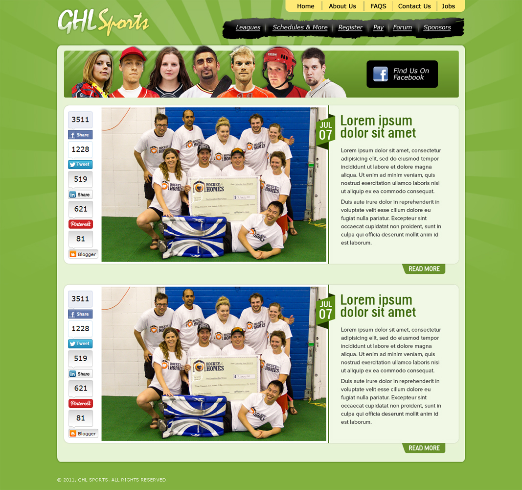 Web Design by ShreejiAkshar for GHL Sports Ltd | Design #2376592