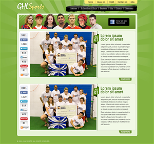 Web-Design von ShreejiAkshar für GHL Sports Ltd | Design: #2376592