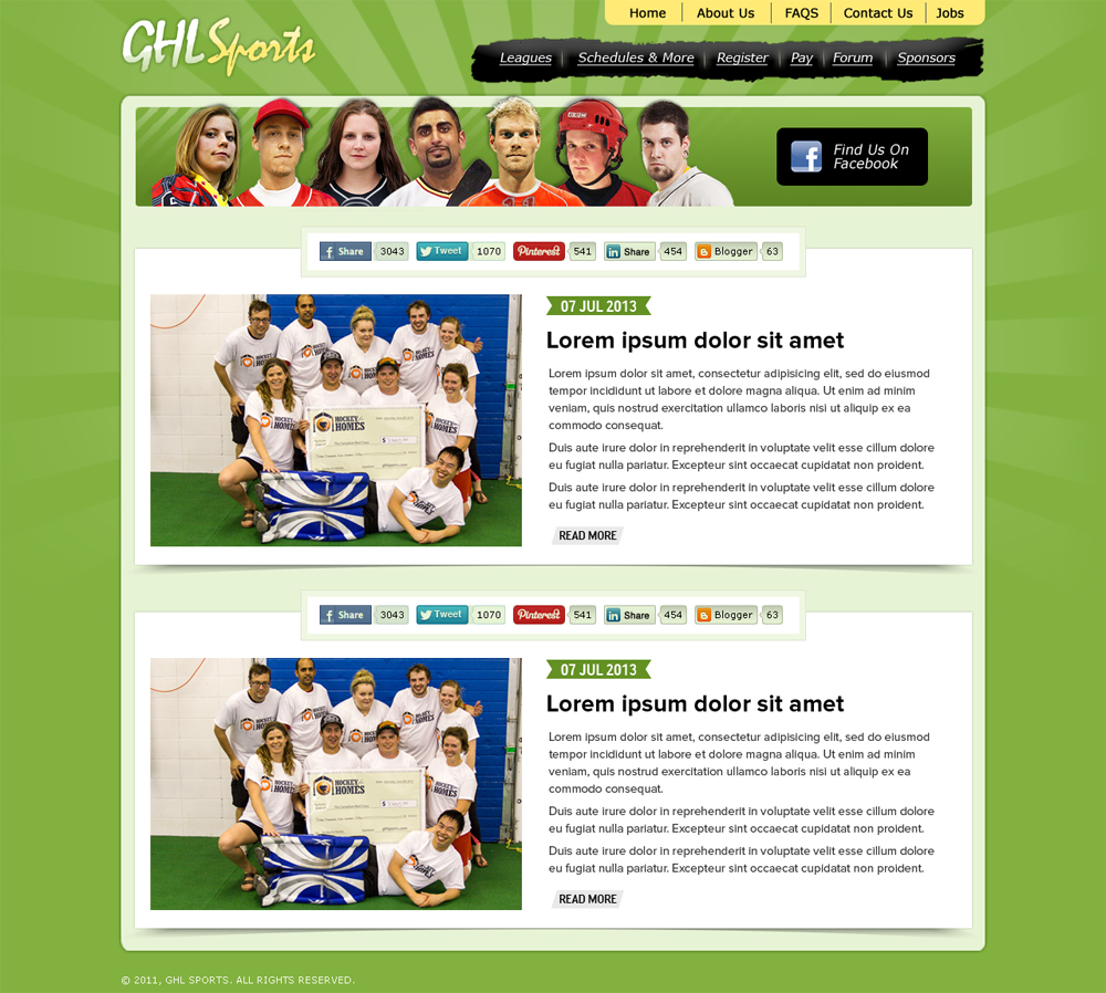 Web Design by ShreejiAkshar for GHL Sports Ltd | Design #2381710