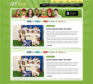 Diseño Web por ShreejiAkshar para GHL Sports Ltd | Diseño #2381710