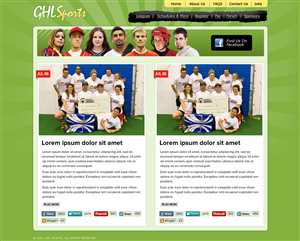 Web-Design von ShreejiAkshar für GHL Sports Ltd | Design: #2381713