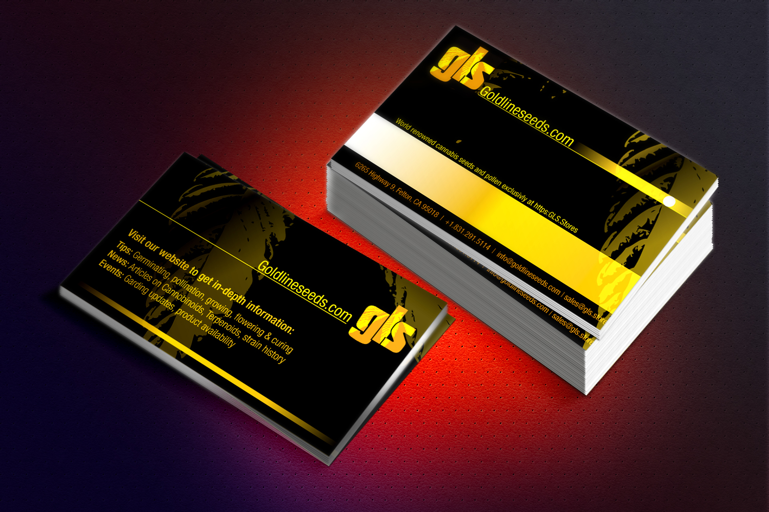 Diseño de Tarjeta de Presentación por PlanB para GoldLineSeeds.com | Diseño #11513324