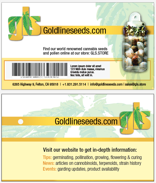 Business Card Design by PlanB for GoldLineSeeds.com | Design #11523452