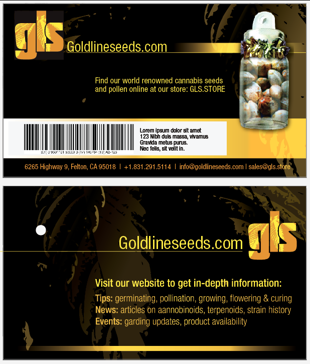Business Card Design by PlanB for GoldLineSeeds.com | Design #11523453