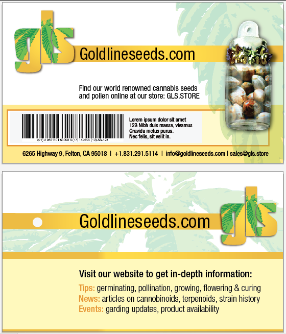 Business Card Design by PlanB for GoldLineSeeds.com | Design #11542696