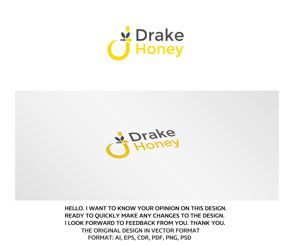 Logo Design by artsterdam for Drake Honey | Design #11434179