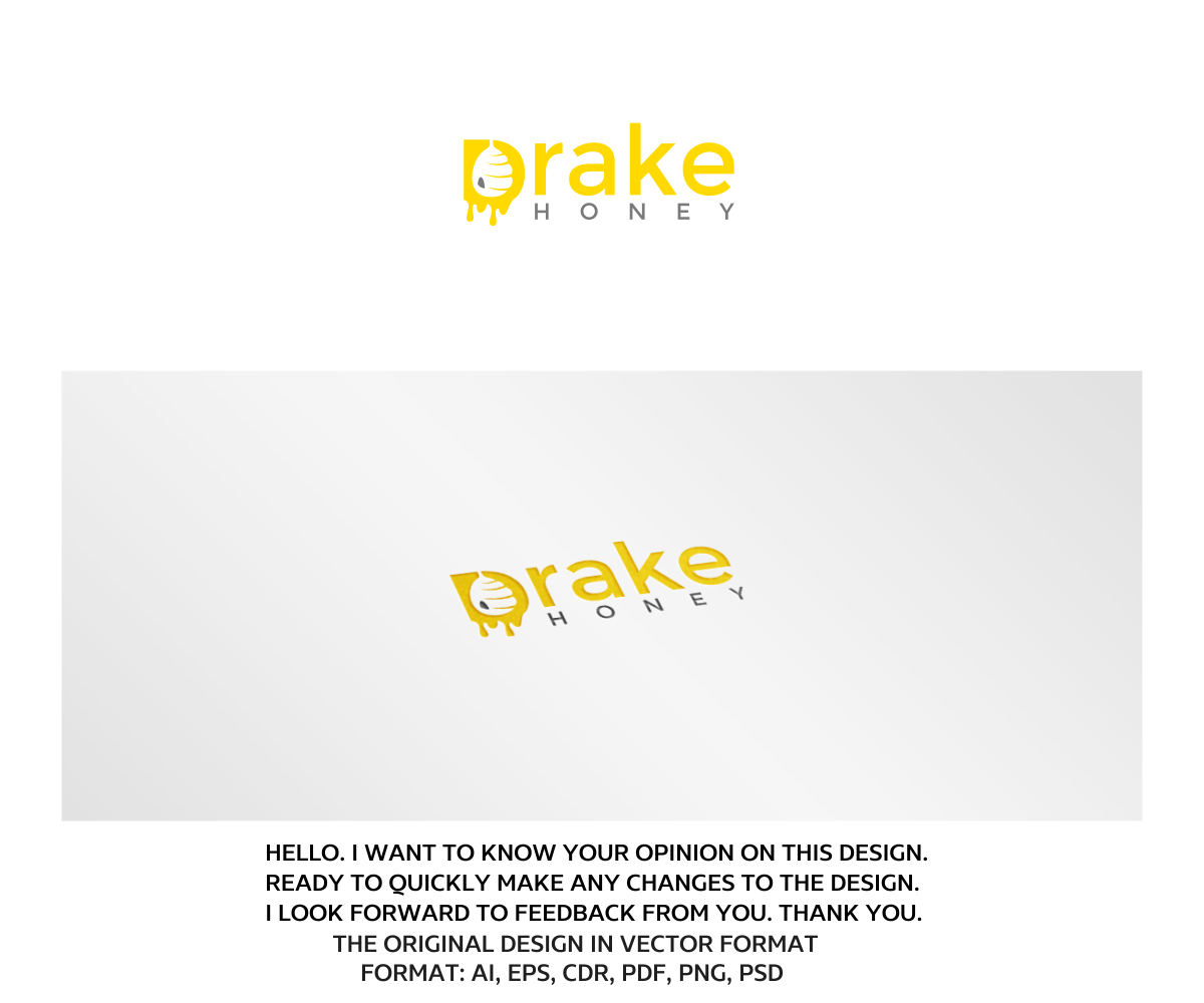 Diseño de Logo por artsterdam para Drake Honey | Diseño #11434570