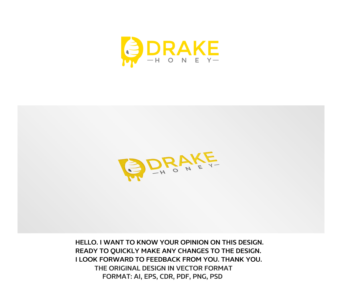 Logo Design by artsterdam for Drake Honey | Design #11439982