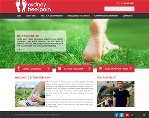 Diseño Wordpress por pb para sydney heel pain | Diseño: #2328015