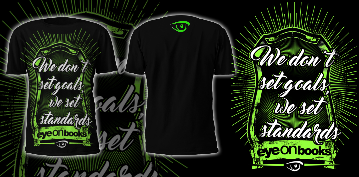 T-shirt Design by Nopips for Eye on Books | Design #11438875