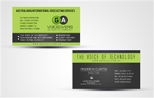 Business Card Design Project for GA Voiceovers | Diseño de Tarjeta de Presentación por Digital Designer Agency