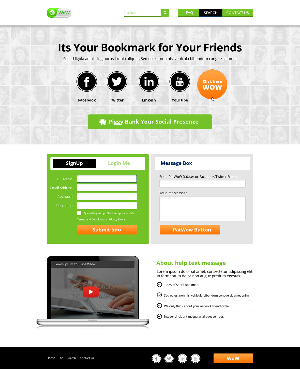 Web Design by AVROM for PatWoW | Design #2340602