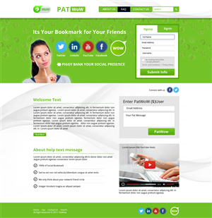 Web Design by AVROM for PatWoW | Design: #2354353
