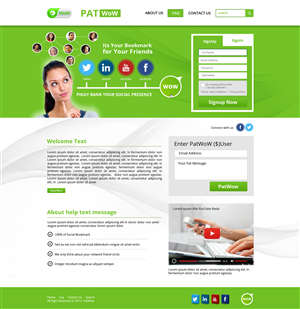 Web Design by AVROM for PatWoW | Design: #2354637