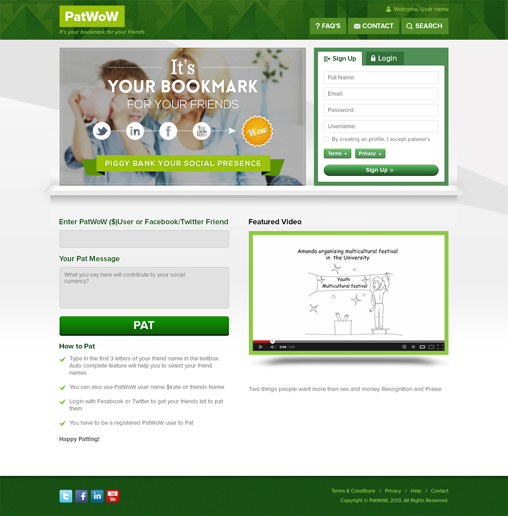 Web-Design von Mayank Patel für PatWoW | Design #2349730