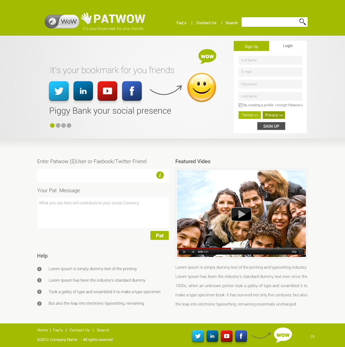Web-Design von pb für PatWoW | Design #2327974