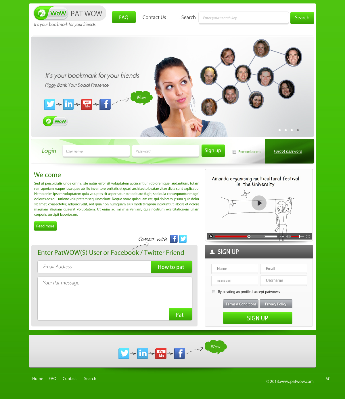 Web Design by pb for PatWoW | Design #2327983