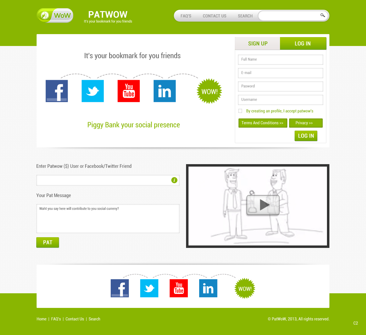 Web Design by pb for PatWoW | Design #2327986