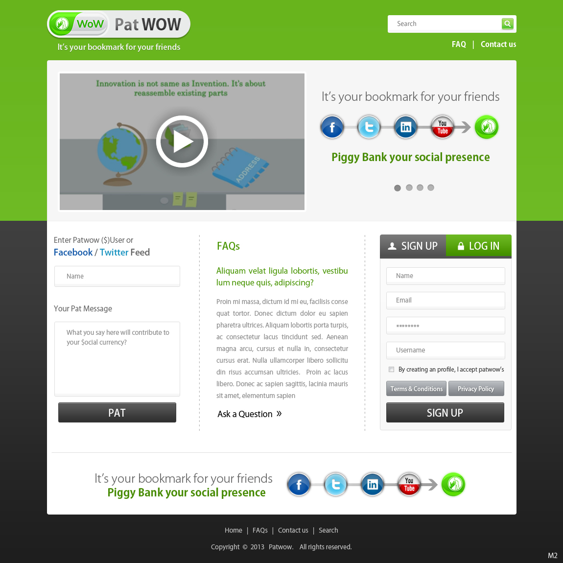 Web-Design von pb für PatWoW | Design #2327996