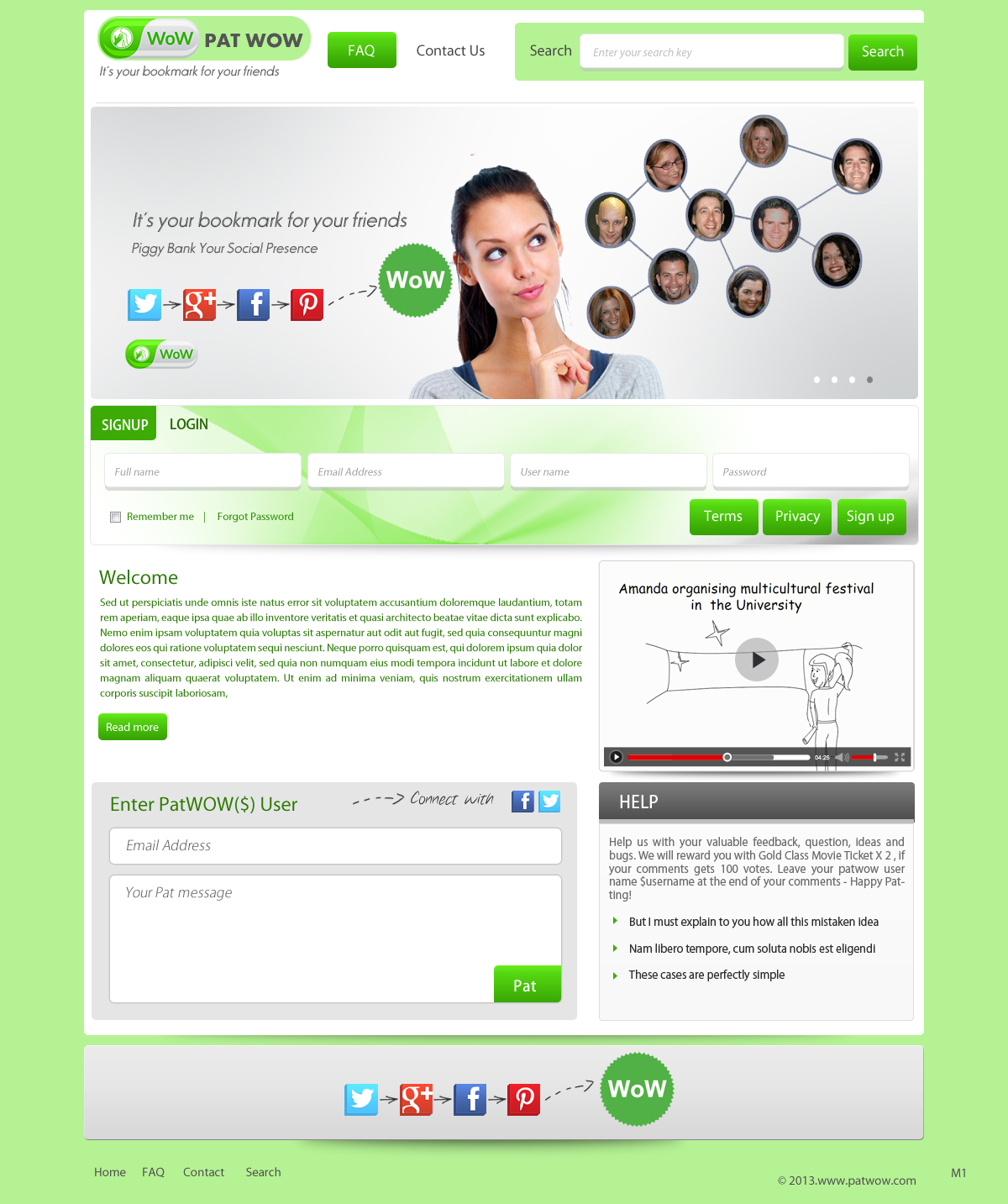 Web-Design von pb für PatWoW | Design #2349137