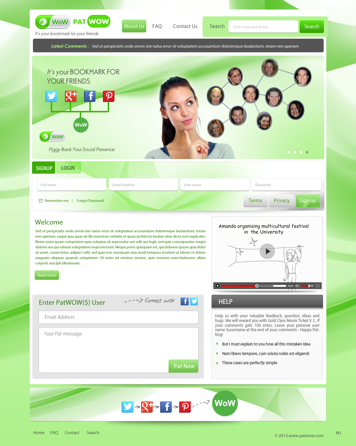 Web-Design von pb für PatWoW | Design #2353309