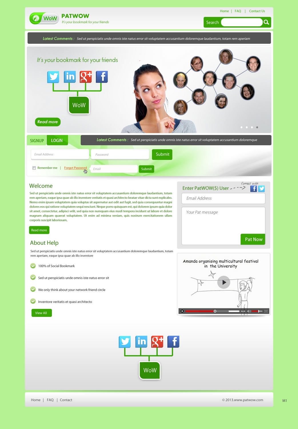 Web-Design von pb für PatWoW | Design #2392951