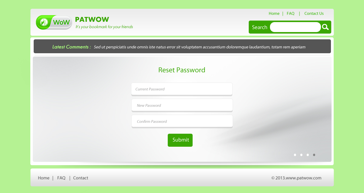 Web Design by pb for PatWoW | Design #2392953
