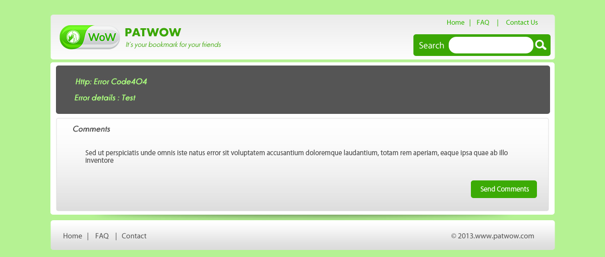 Web Design by pb for PatWoW | Design #2435305