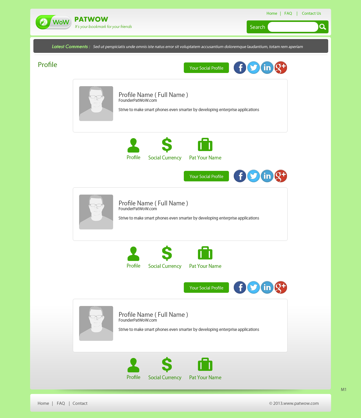 Web-Design von pb für PatWoW | Design: #2435313