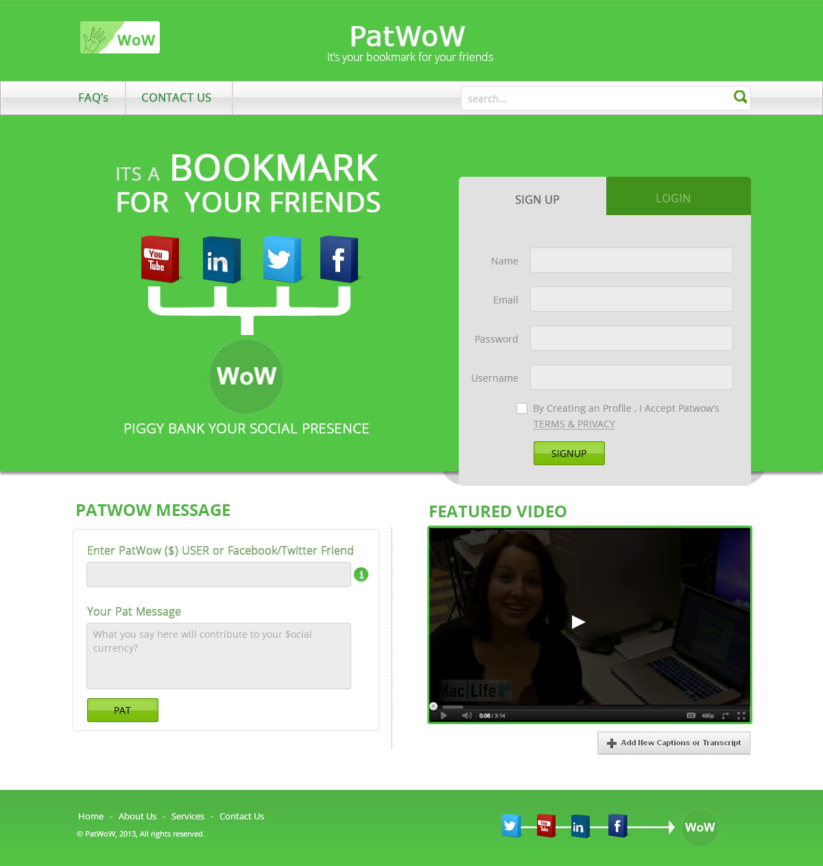 Web-Design von TechWise für PatWoW | Design #2346113