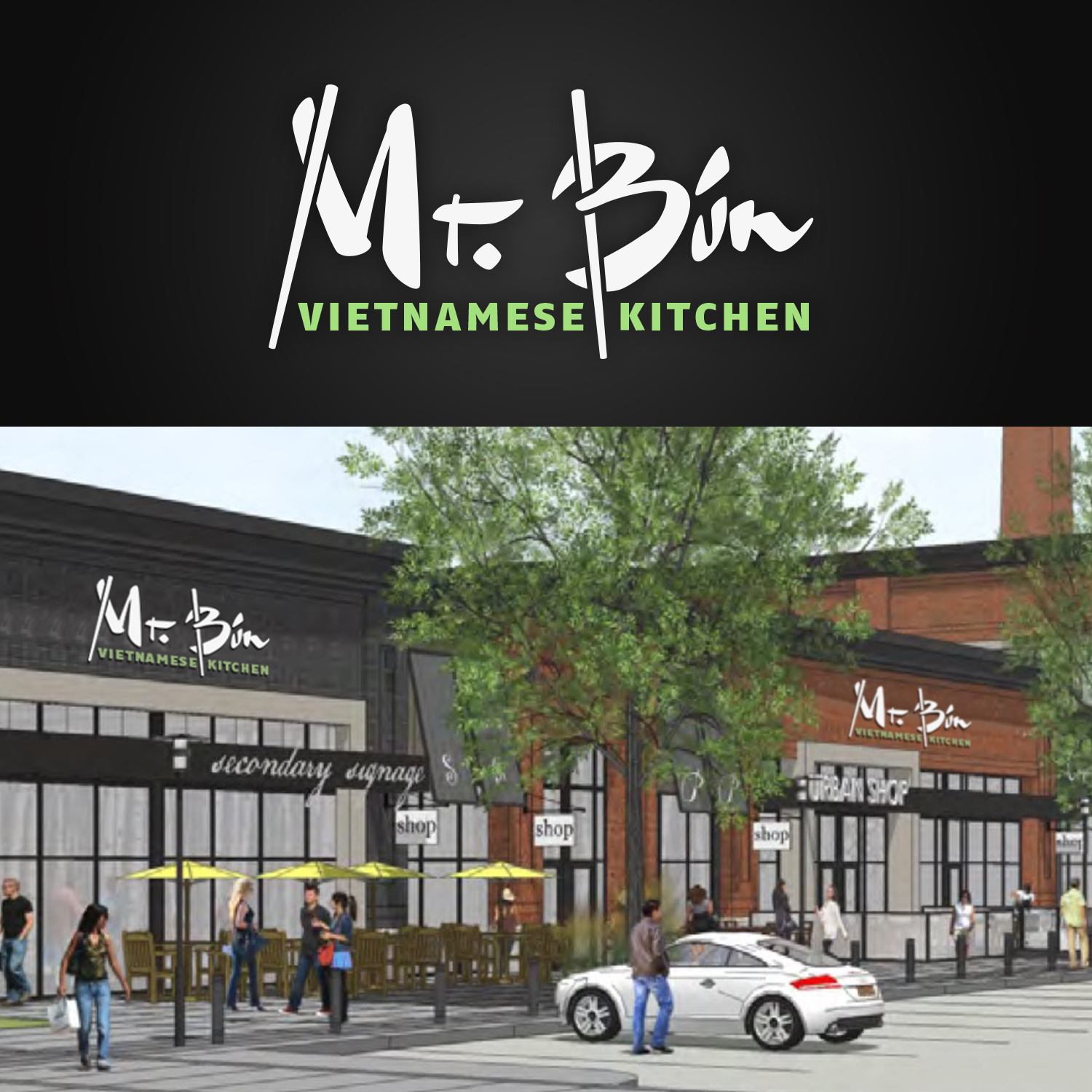 Modern, Conservative, Restaurant Logo Design for Mr. Bún Vietnamese