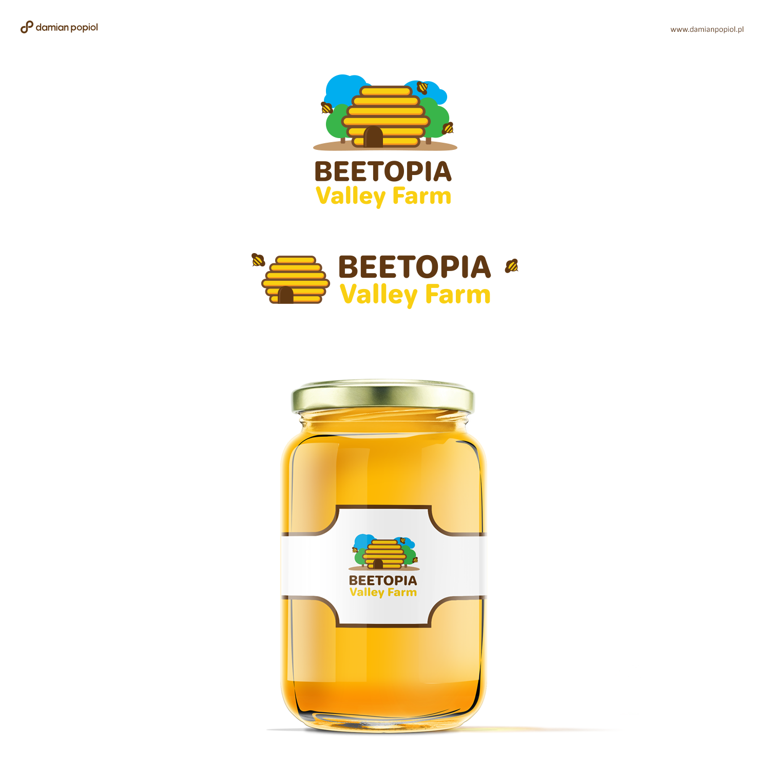 Logo Design by Damian Popiol for Beetopia Valley Farm | Design #11586264
