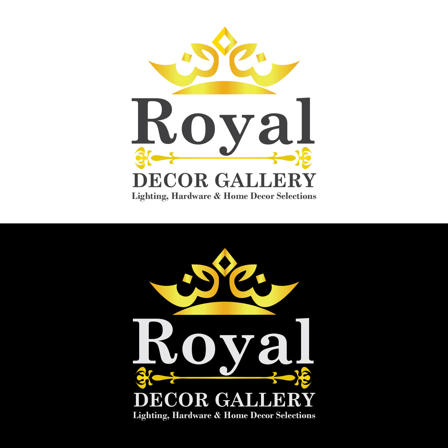 Diseño de Logo por MediaProductionArt para Royal decor gallery | Diseño: #11629439