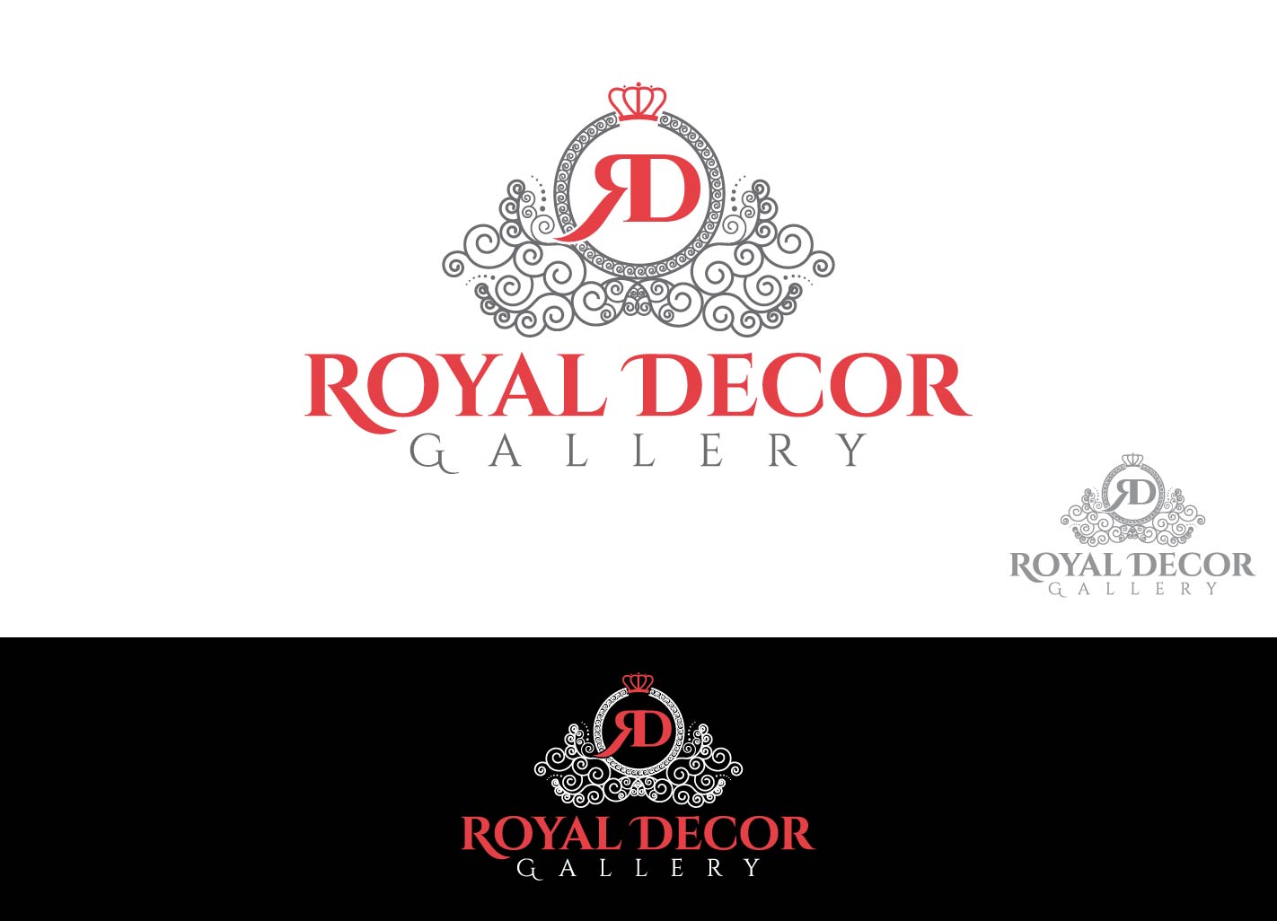 Logo Design by creative.bugs for Royal decor gallery | Design #11456560
