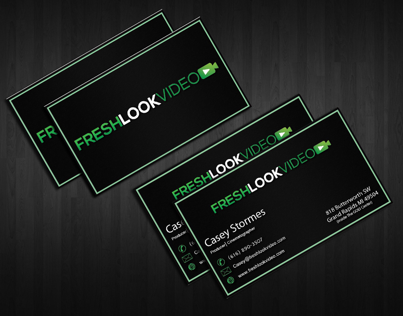 Business Card Design by  Sasko Kmetovich for Fresh Look Video | Design #2328958
