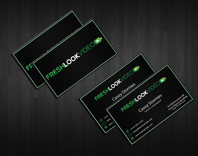 Business Card Design by  Sasko Kmetovich for Fresh Look Video | Design #2330595