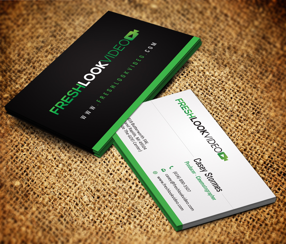 Business Card Design by Owaisias for Fresh Look Video | Design #2323158