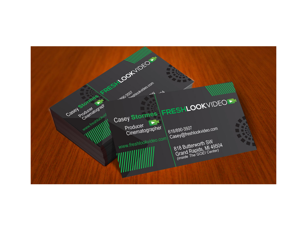 Business Card Design by Soula Vetter for Fresh Look Video | Design #2333336