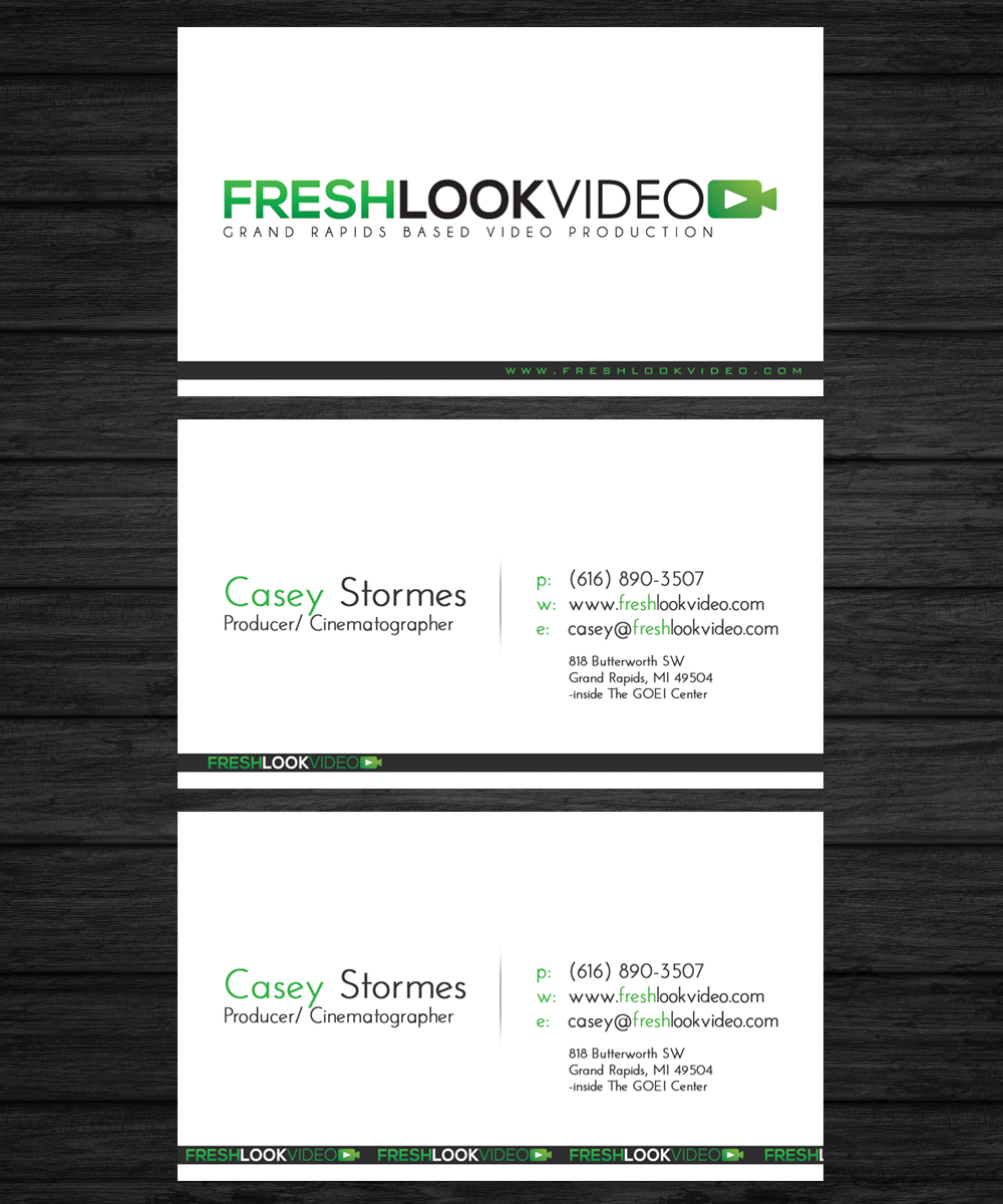 Business Card Design by FutureDesigne for Fresh Look Video | Design #2331838